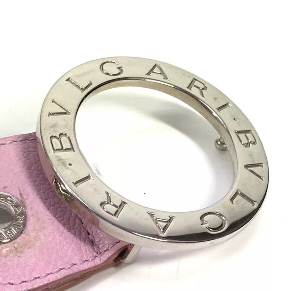 BVLGARI BVLGARI BVLGARI logo Accessories Buckle Belt belt Leather pink/Silver main image 6